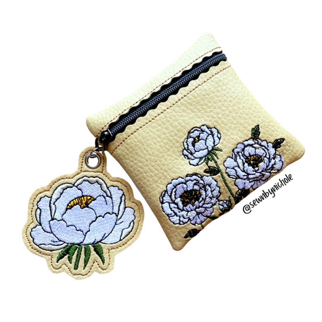 Peonies Zipper Bag