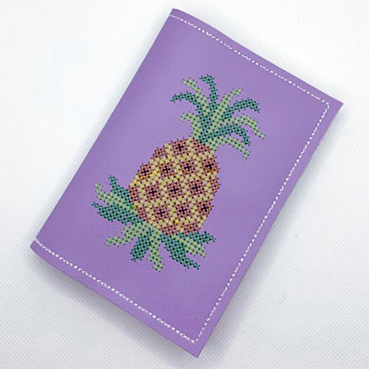 Pineapple Cross-Stitch Notebook Cover
