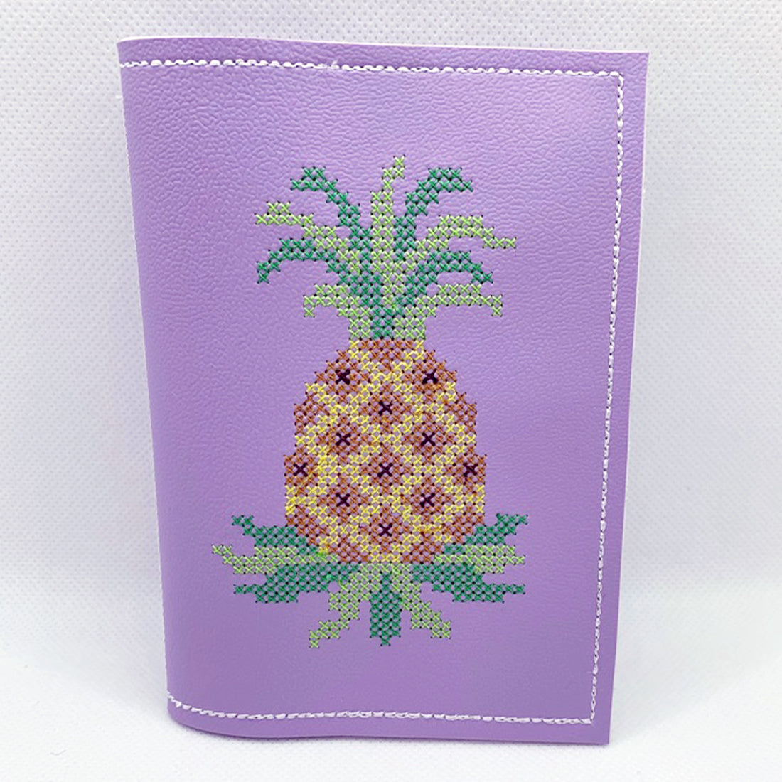 Pineapple Cross-Stitch Notebook Cover