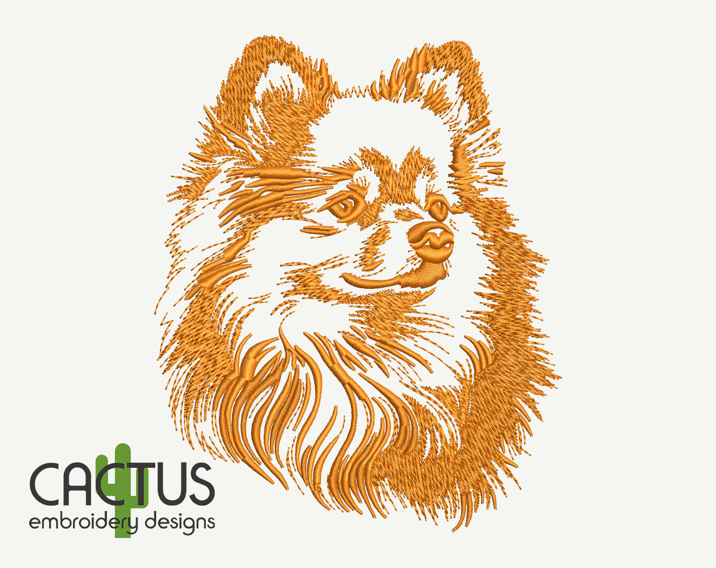 Pomeranian Embroidery Design