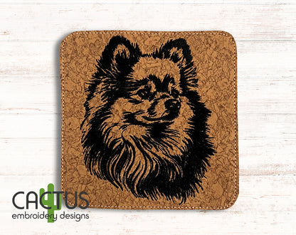 Pomeranian Embroidery Design