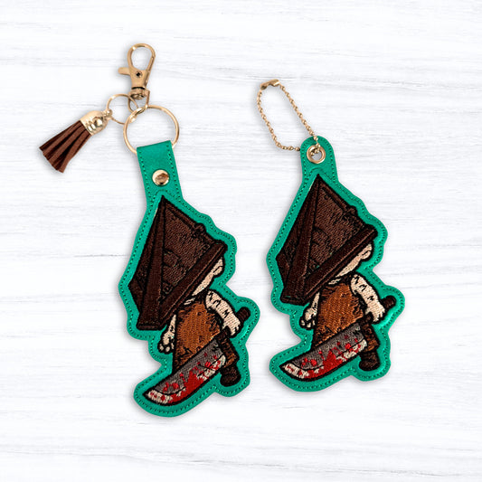Pyramidhead Snap Tab & Eyelet Fob