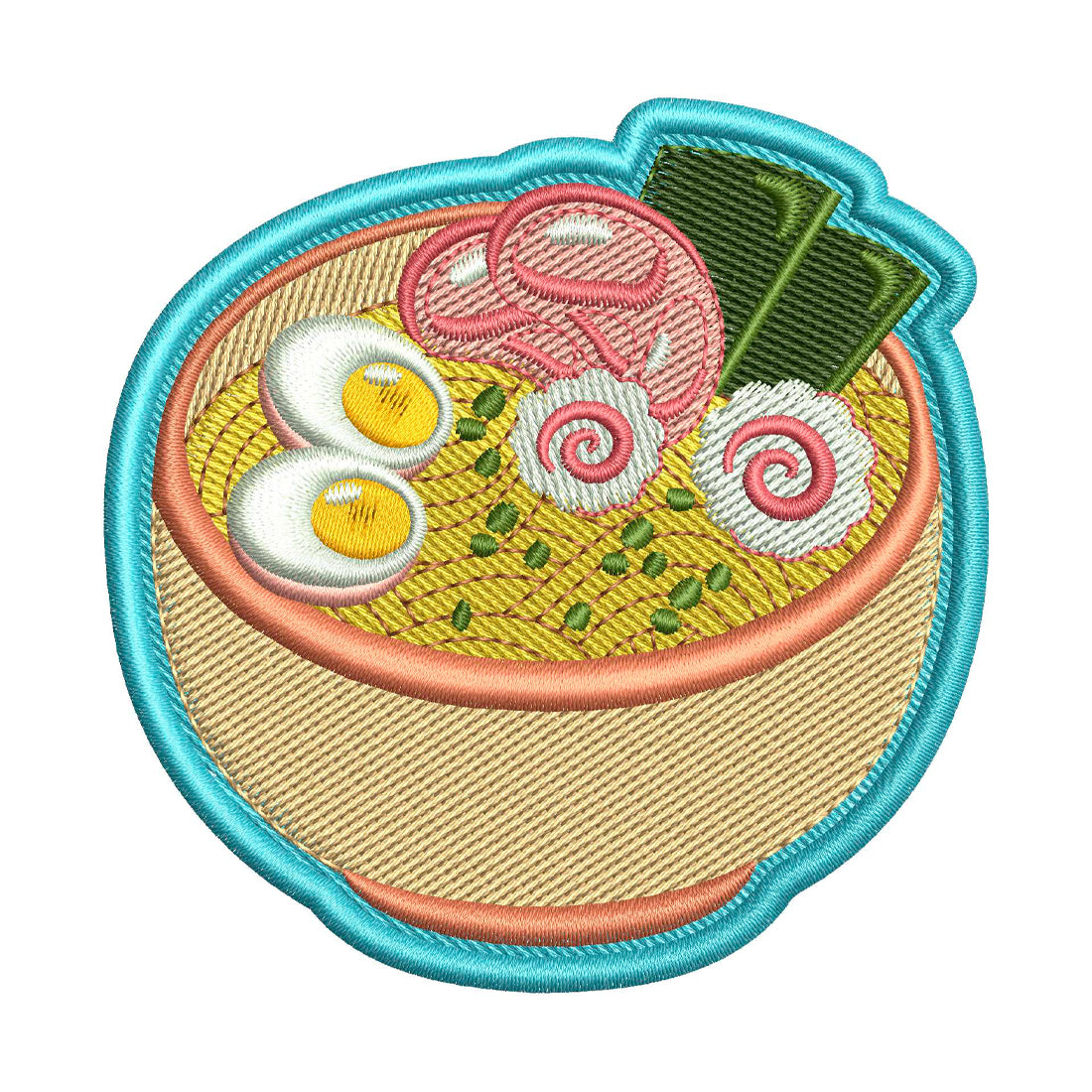 Delicious Ramen Patch Embroidery Design