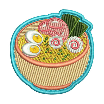 Delicious Ramen Patch Embroidery Design