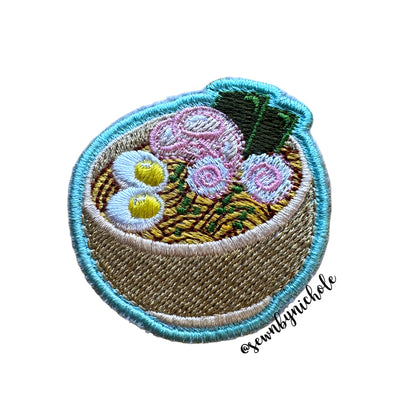 Delicious Ramen Patch Embroidery Design