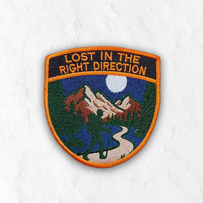 Right Direction Patch Embroidery Design