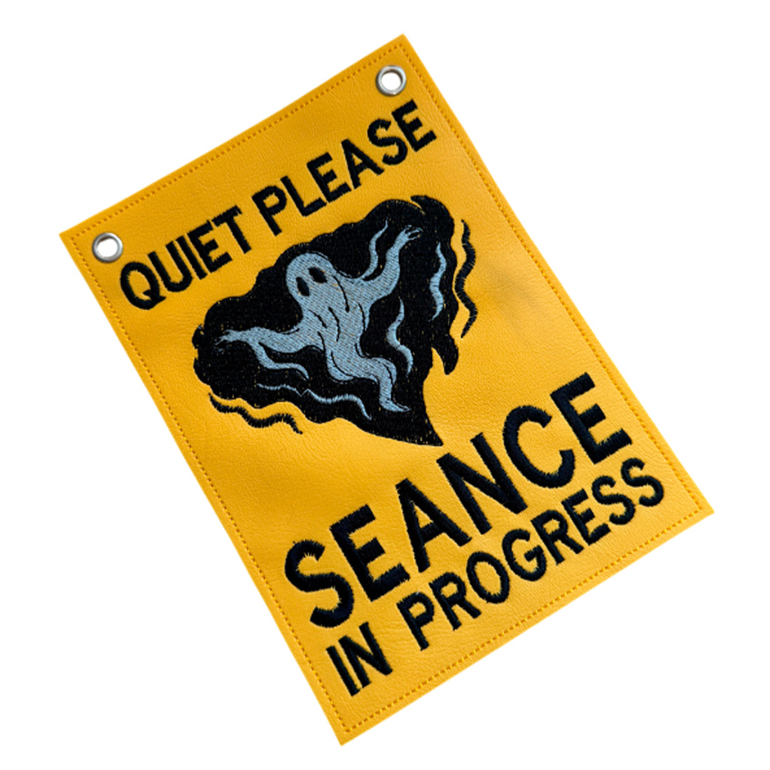 Seance in Progress Halloween decoration ghost door sign and patch machine embroidery design 