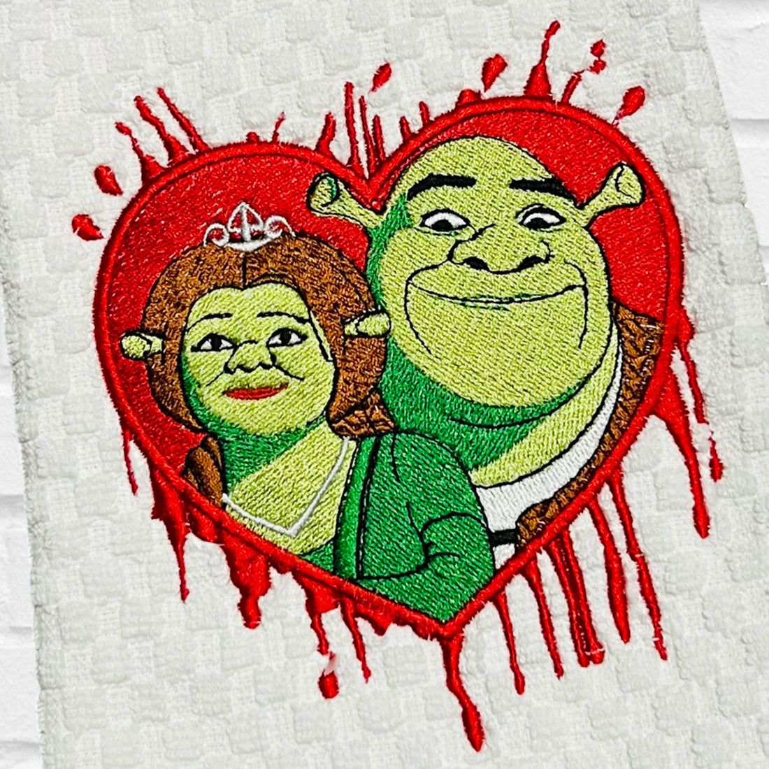 Shrek Fiona Embroidery Design