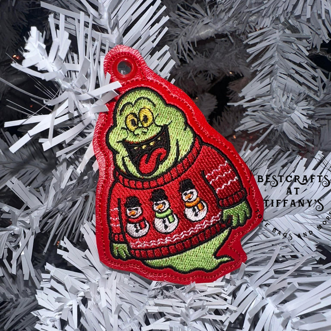 Slimer in a Sweater Ornament