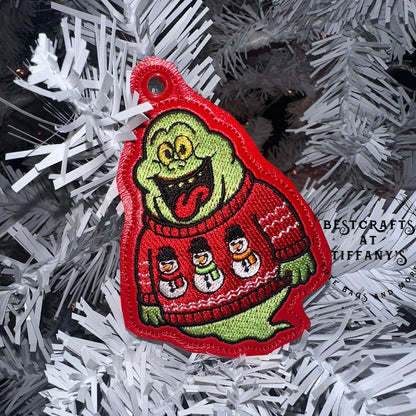 Slimer in a Sweater Ornament