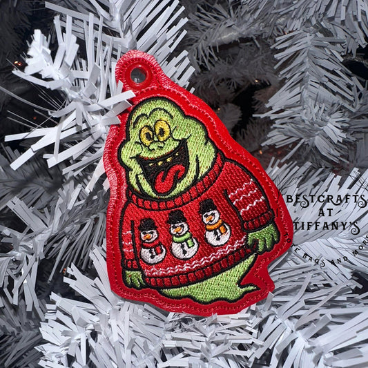 Slimer in a Sweater Ornament