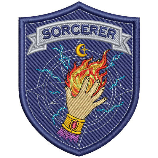 Sorcerer Patch Embroidery Design