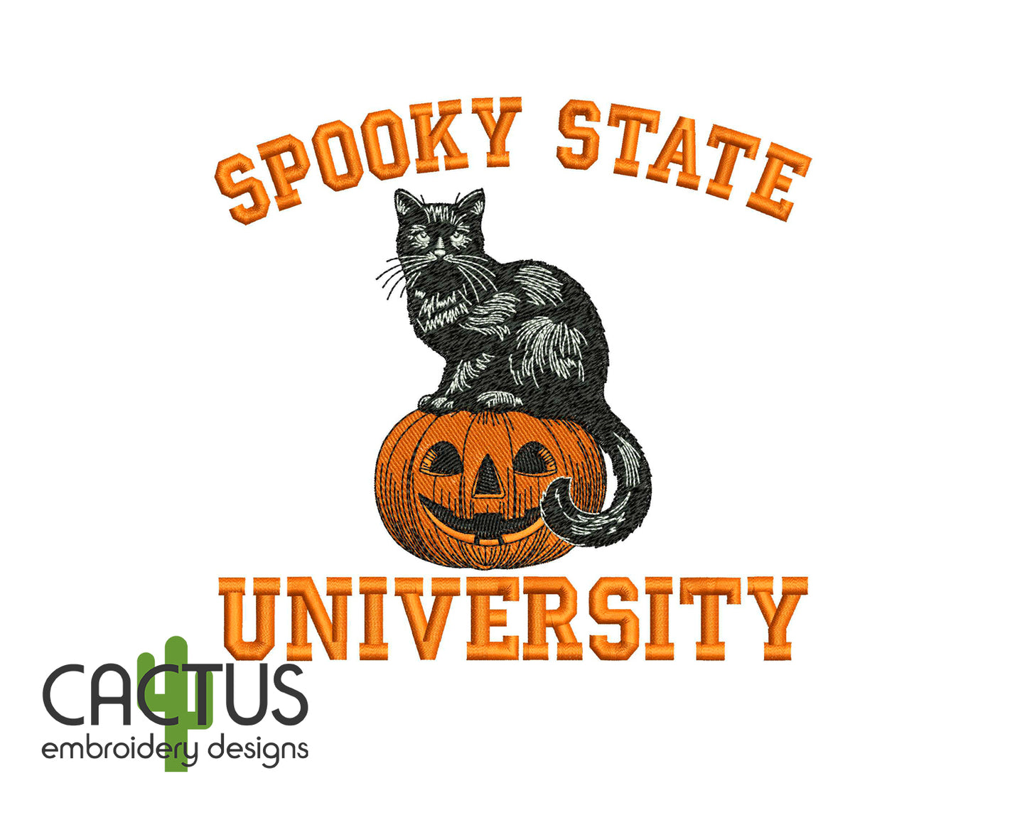 Spooky State University Embroidery Design