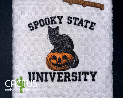 Spooky State University Embroidery Design