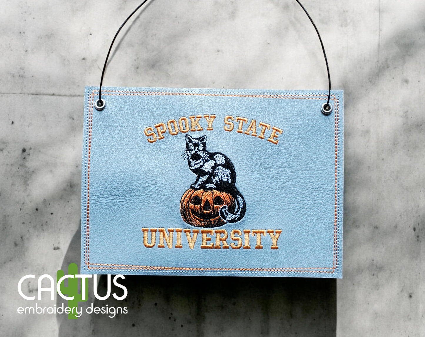 Spooky State University Embroidery Design