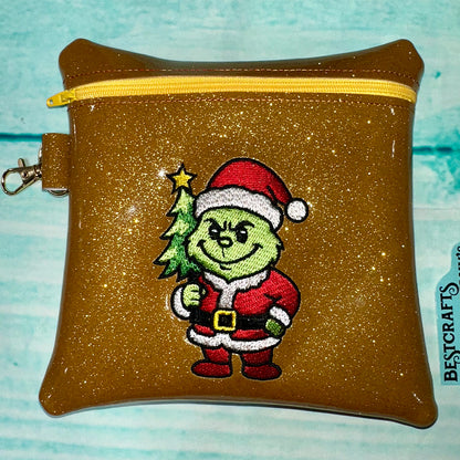 Steals the Christmas Tree Patch Embroidery Design