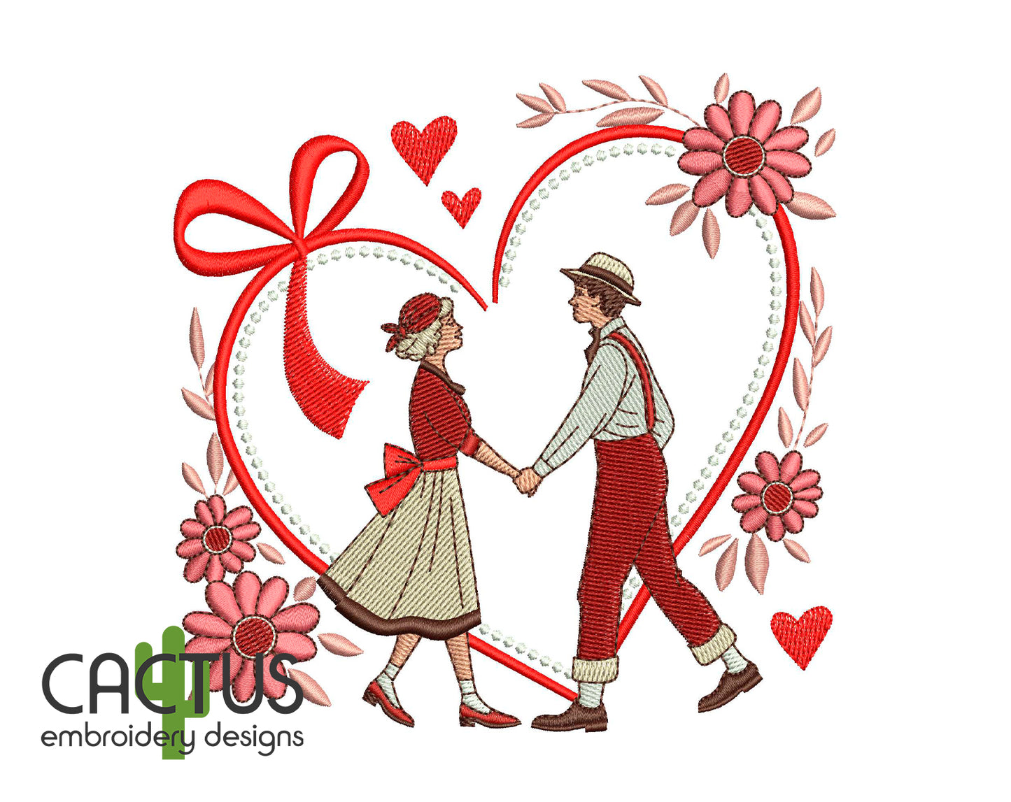 Sweethearts V1 Embroidery Design