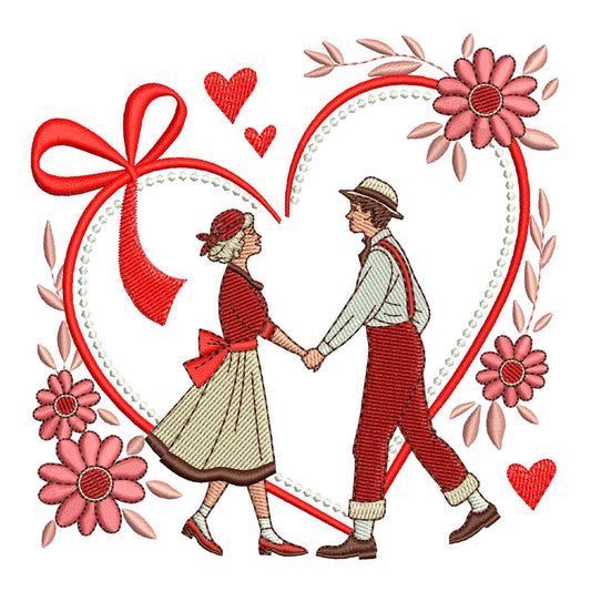 Sweethearts V1 Embroidery Design