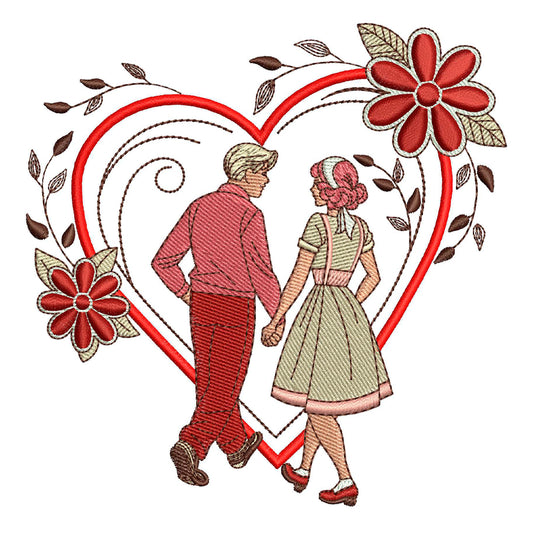 Sweethearts V2 Embroidery Design