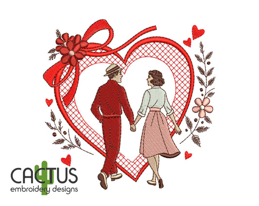 Sweethearts V3 Embroidery Design