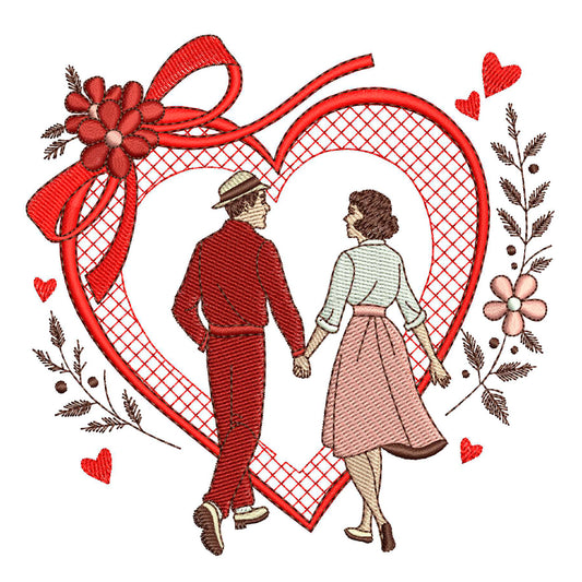 Sweethearts V3 Embroidery Design