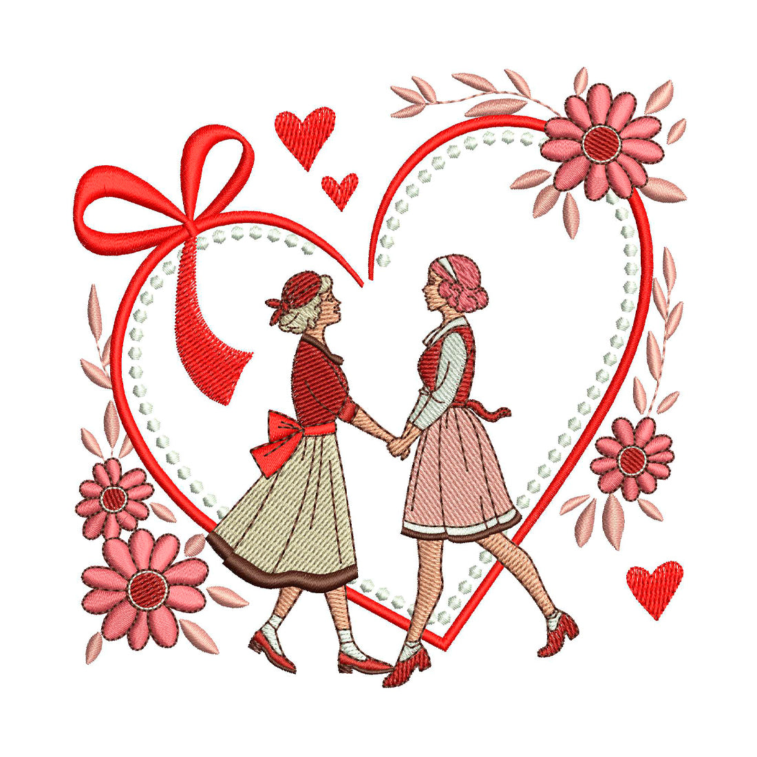 Sweethearts V6 Embroidery Design