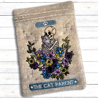 The Cat Parent Card Zipper Bag