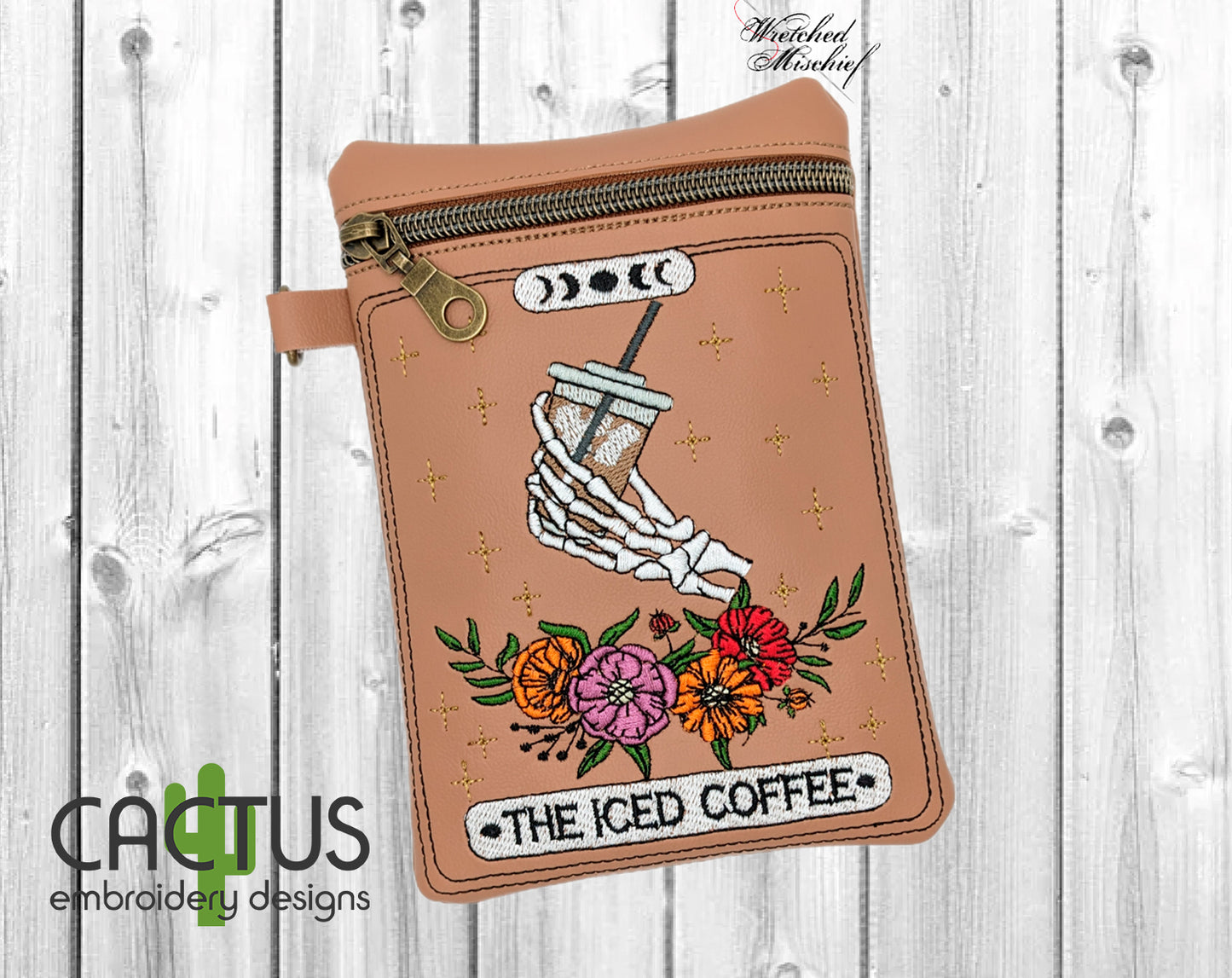The Iced Coffee Card Zipper Bag