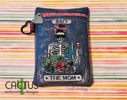 The Mom Card Zipper Bag