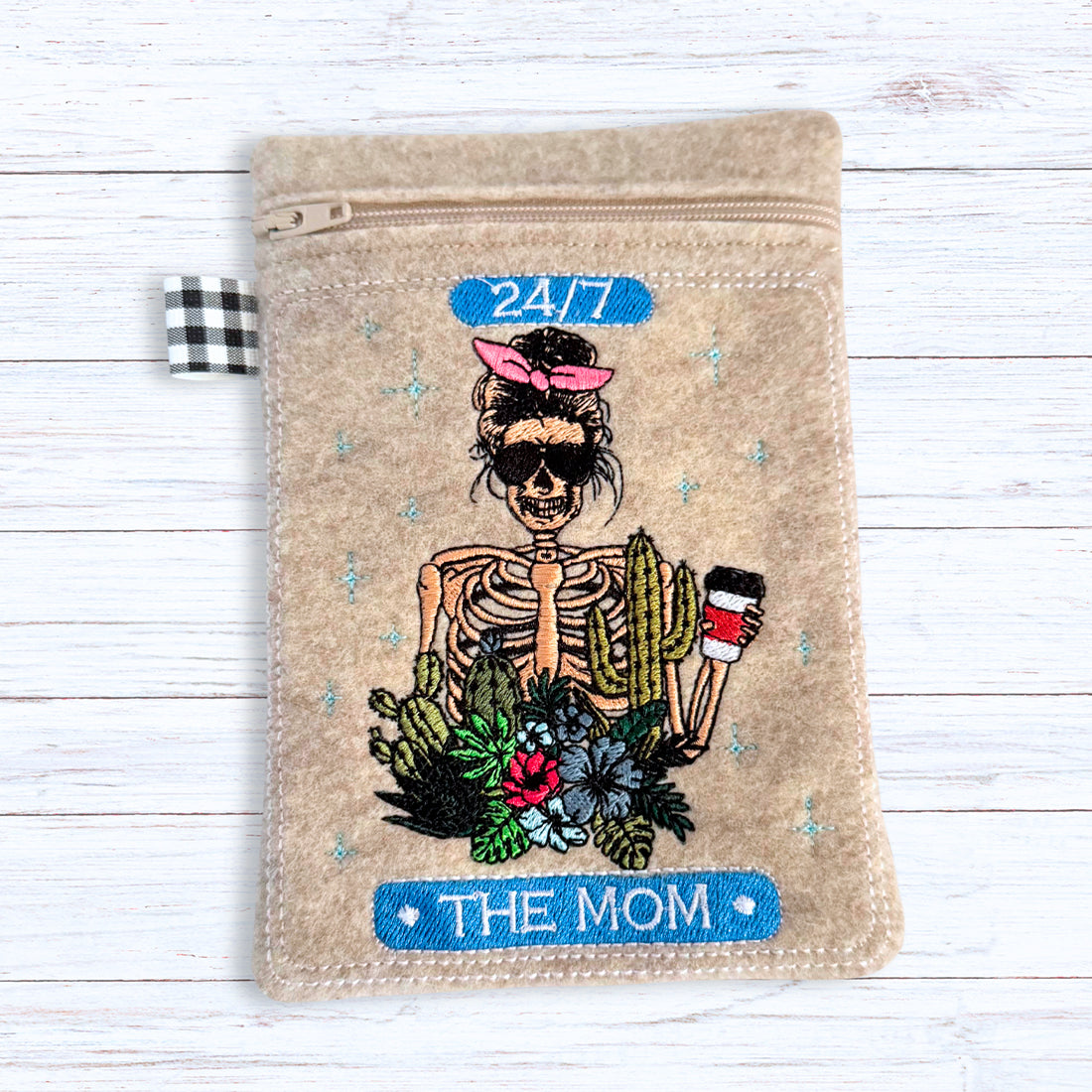 The Mom Coffee Cup Card Zipper Bag