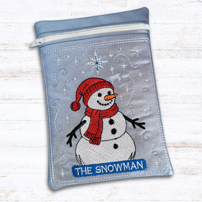 The Snowman Card Zipper Bag