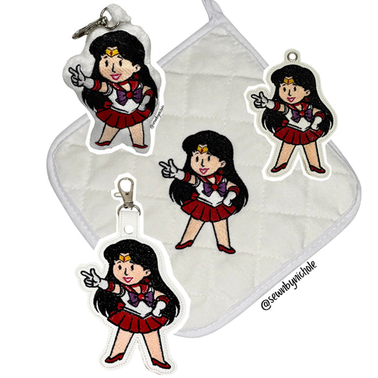 Vault Mars Bundle of Embroidery Design, Bag Tag & Plushie