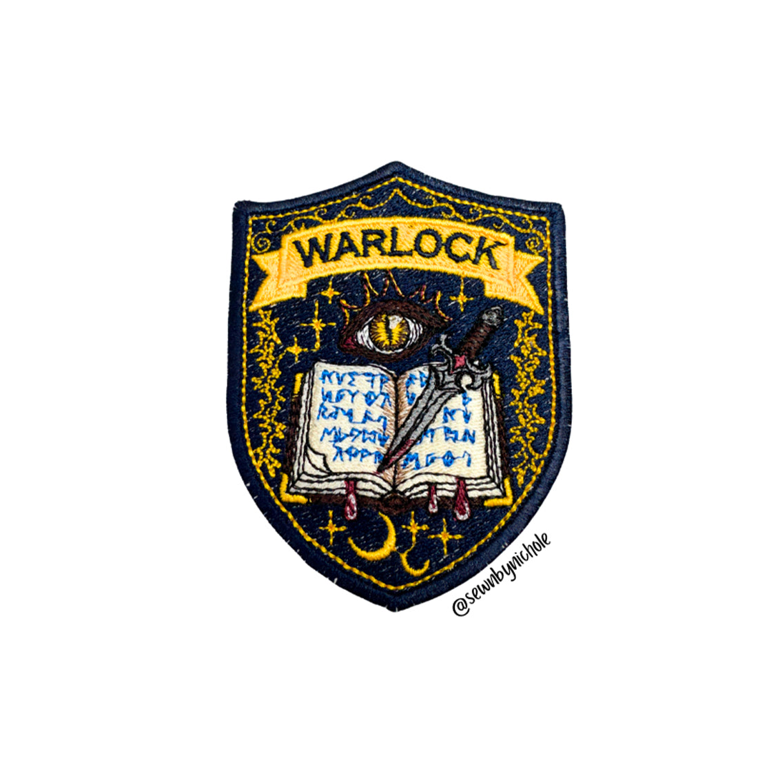 Warlock Patch Embroidery Design