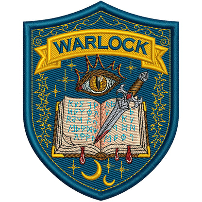 Warlock Patch Embroidery Design