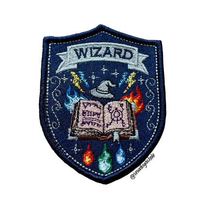 Wizard Patch Embroidery Design
