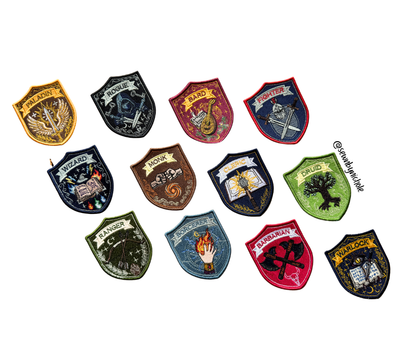 Fantasy Class Patch Set of 13 Embroidery Designs