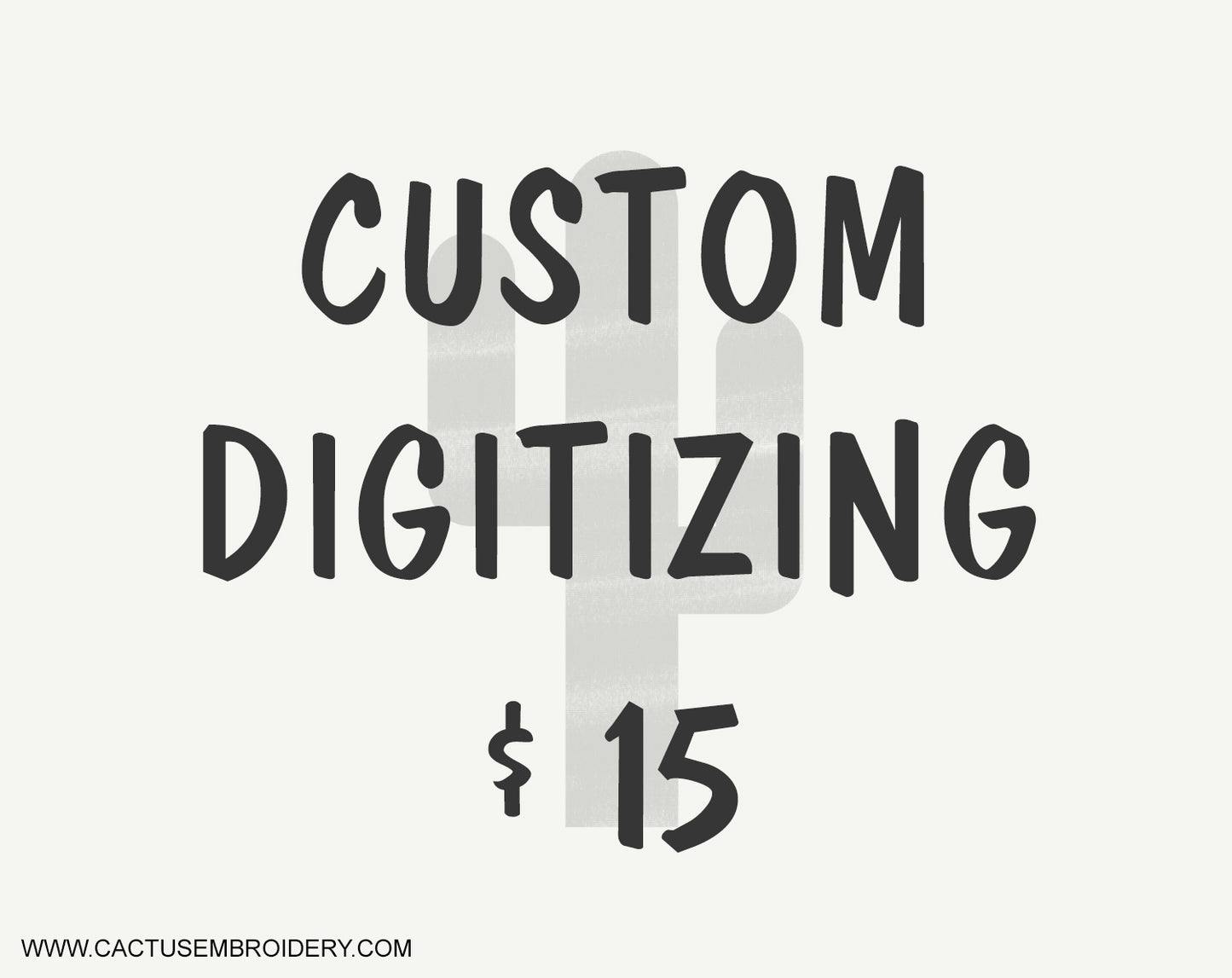 Custom Digitizing