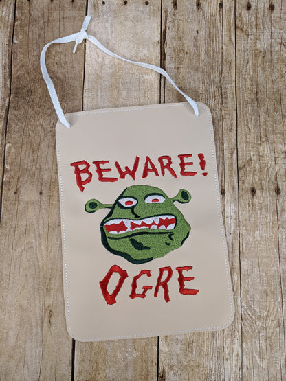Beware OGRE! Embroidery Design