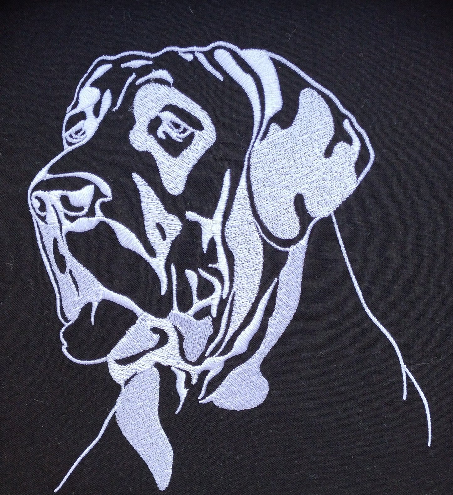 Great Dane Embroidery Design