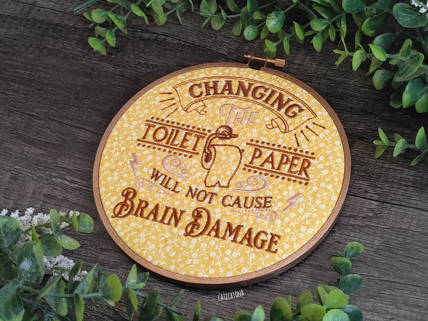 Changing the Toilet Paper Embroidery Design