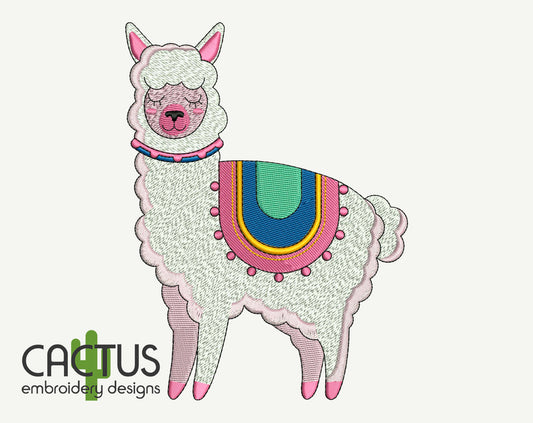 Alpaca Embroidery Design
