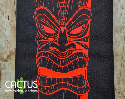 Angry Mask Embroidery Design