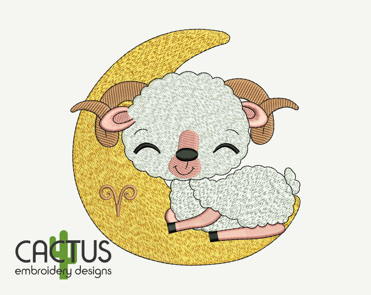 Aries Embroidery Design