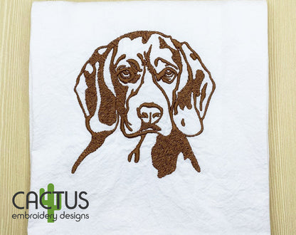 Beagle Embroidery Design