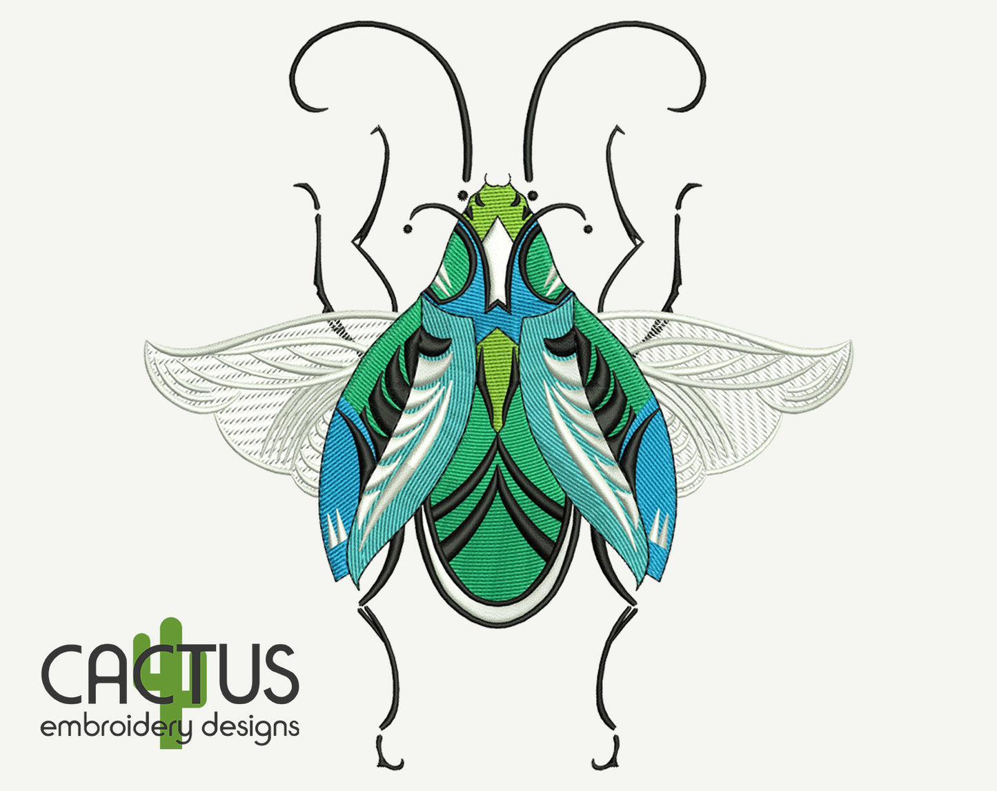 Beetle Embroidery Design