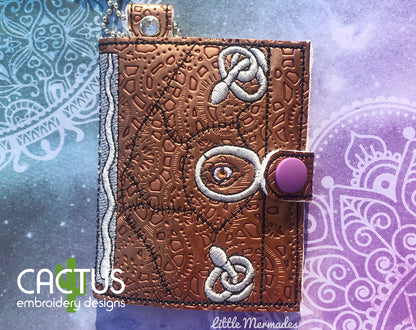 Book of Spells ITH Wallet 3 Variants including Snap and Eyelet Design
