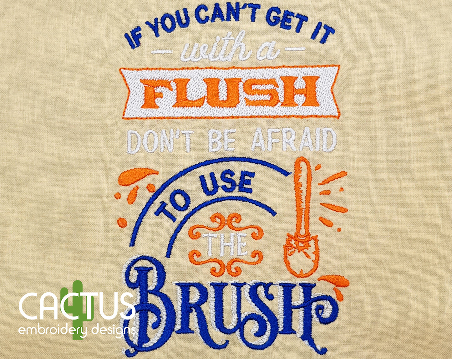 Don't Be Afraid to use the Brush Embroidery Design
