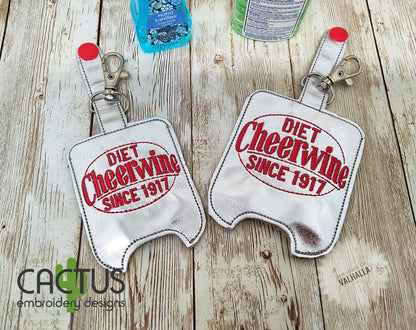 CW Diet Drink Set of Bookmark\Bag Tag, Eyelet Fob, Feltie, Snap Tab & Sanitizer Holder