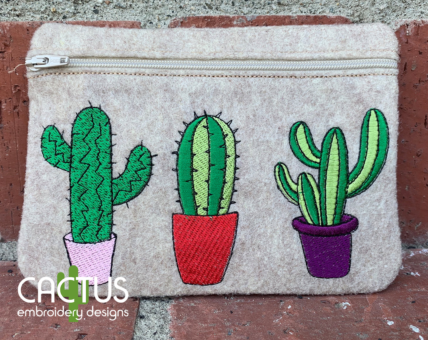 Cactuses Zipper Bag