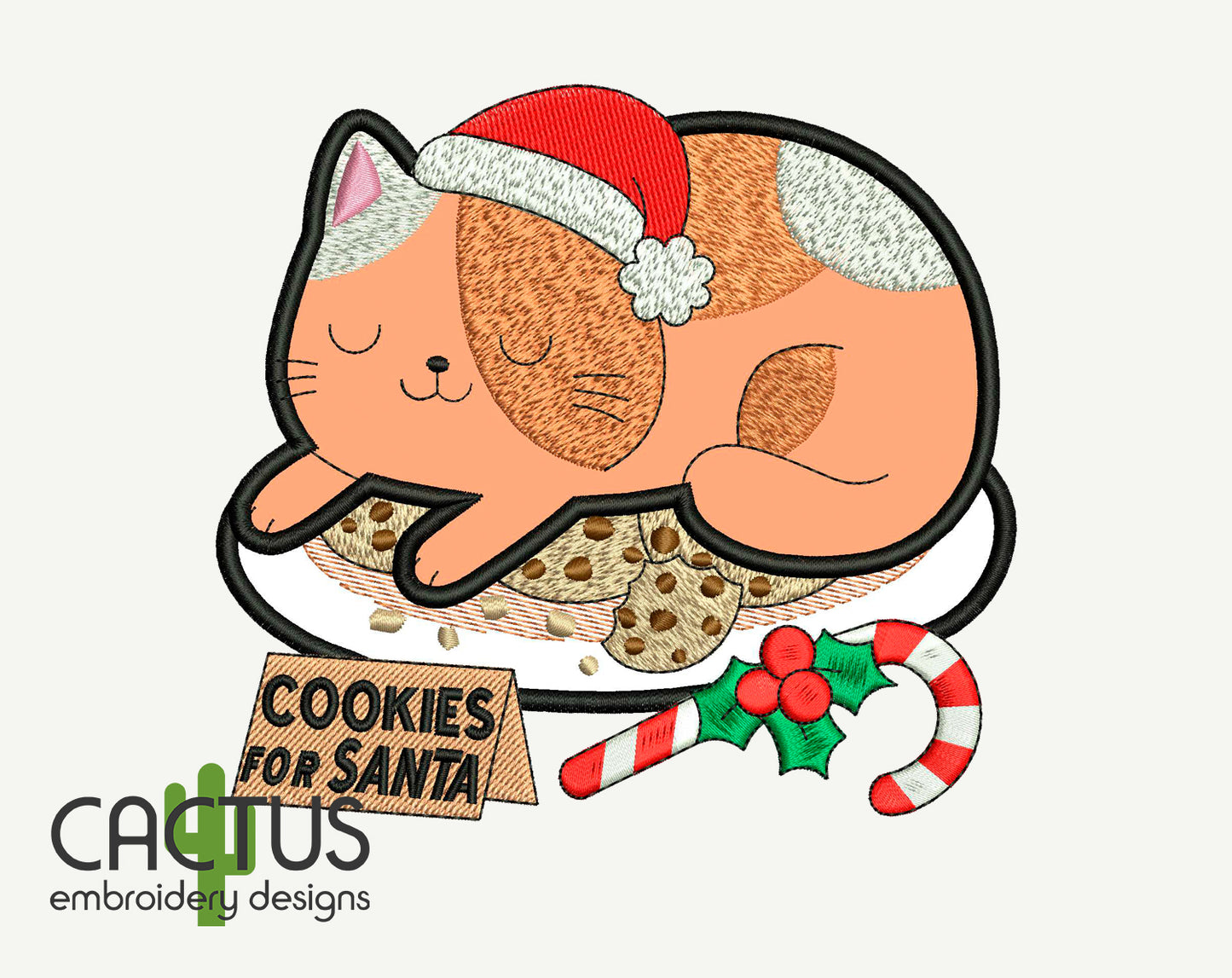 Cookies for Santa Applique Embroidery Design